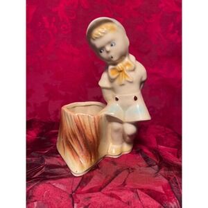 Vintage Shawnee Ceramics Little Boy Blue Planter‎ #533 Made in the USA 1950s